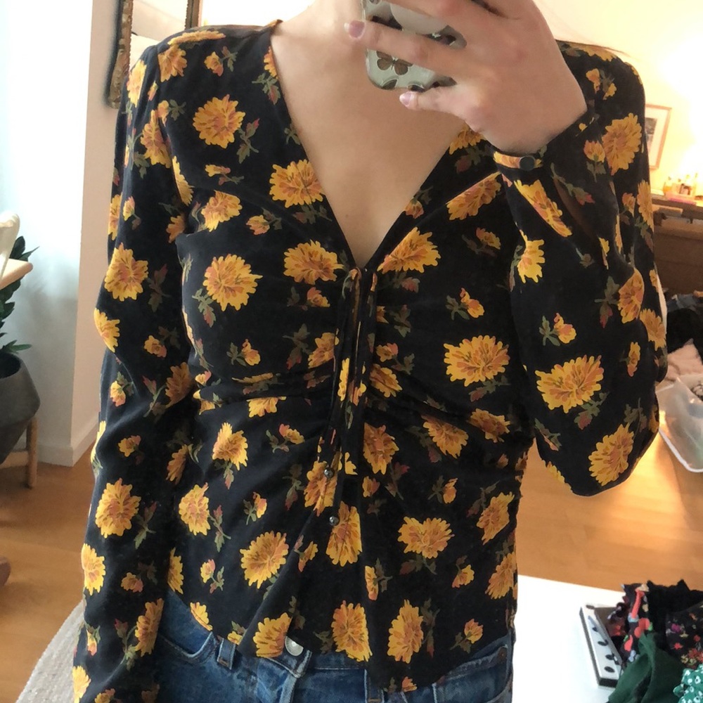 Veronica Beard Silk Shirt, size 0